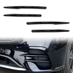 4x Fog Light Cover Trim for Mercedes Benz E-Class W213 (2021+) Black