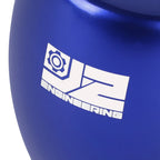 Shift Knob for Universal Vehicles - Blue Flat Top Teardrop Shape