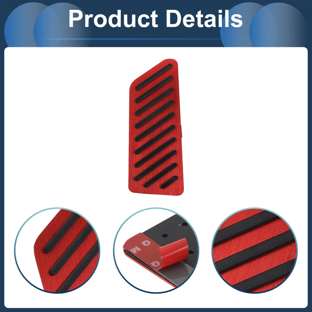 Footrest Pedal Pad Cover for Honda CR-V (2017–2024) Red