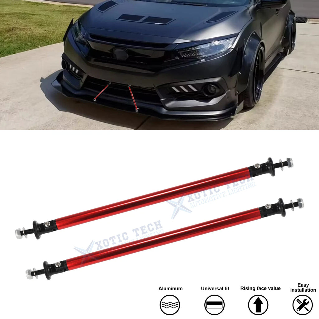 Rear Diffuser Splitter Strut Rod Tie Support Bar for Acura Honda (7.87")