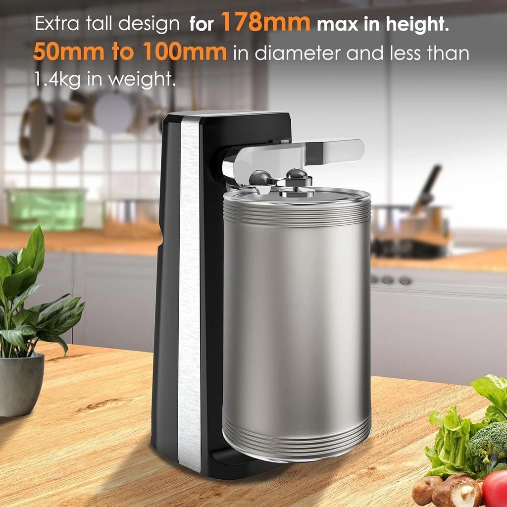 Electric Can Opener for Under Cabinet (Heavy Duty, Smooth Edge)
