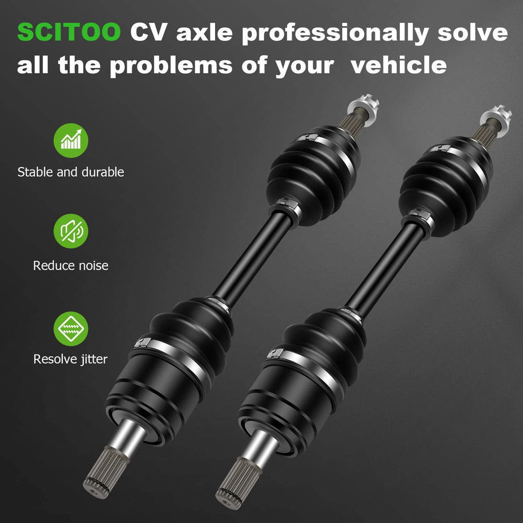 Pair of Complete CV Axles for Honda Rancher 400 (2004–2007)