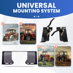 Skid Steer Quick Tach Attachment Mount Plate & Conversion Adapter Latch