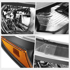 RH Passenger Side Headlight Lamp for Honda CR-V (2012–2014) Black/Amber