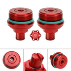 2Pcs Fork Preload Adjuster Bolt Screw CNC Red for Yamaha MT-03 (2019–2023)