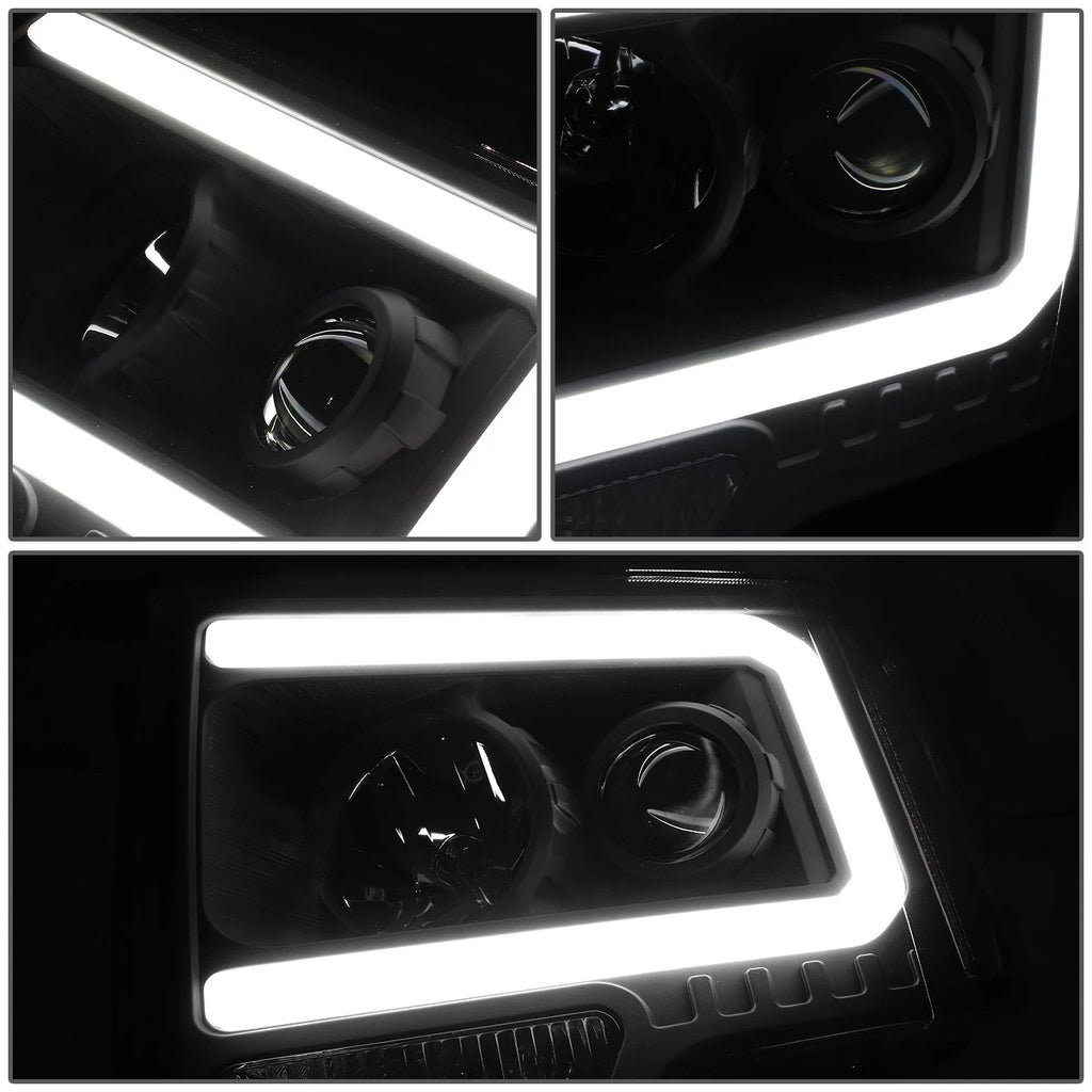 LED DRL Tube Projector Headlights for Ford F150 (2009–2014)