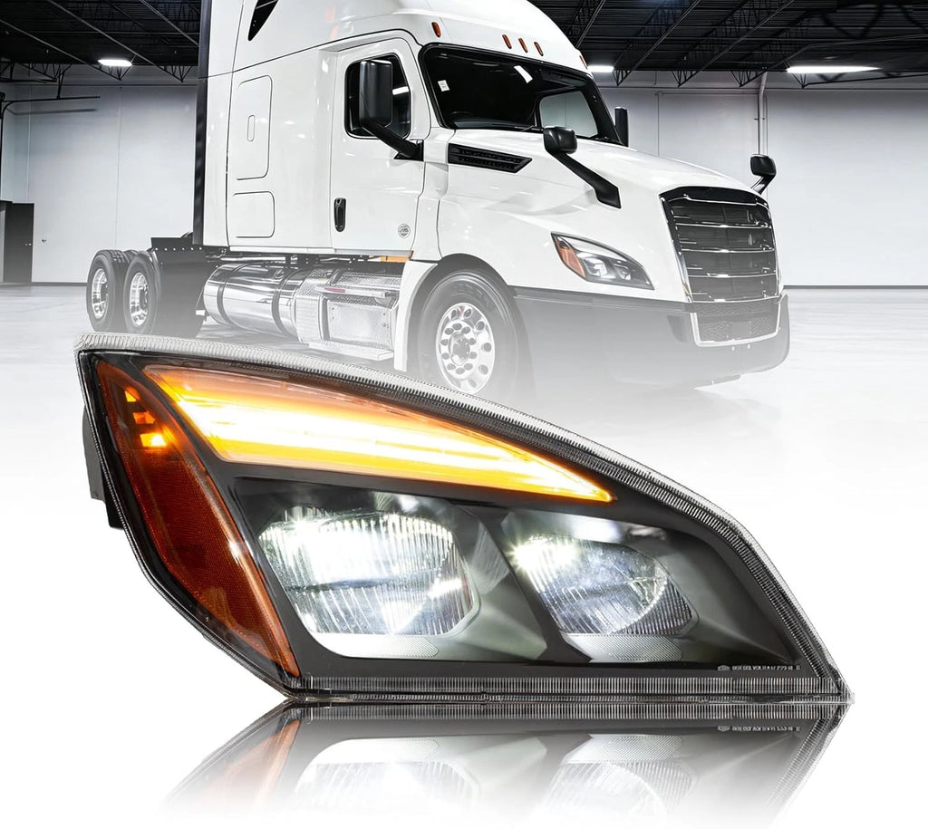 LED Headlight for Freightliner Cascadia (2018–2022) Passenger Right Side