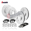 Drilled Brake Rotors & Brake Pads Kit for Honda Accord (2008–2017)