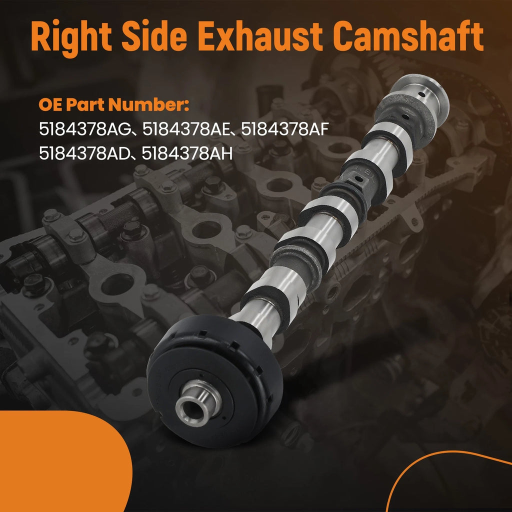 Exhaust Camshaft Right Side for RAM C/V Promaster 1500 2500 3500 (2012–2015) 5184378AF