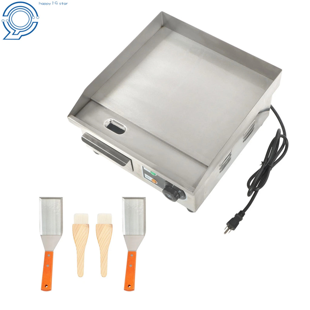 14" Electric Countertop Griddle for Commercial Use