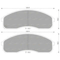 Tora Front Disc Brake Pad Set for Kia Carnival (2002-2007)