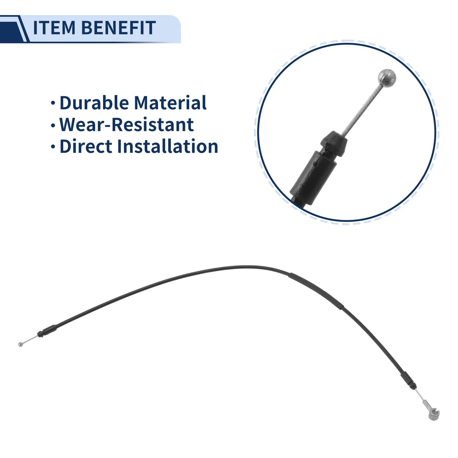 Hood Latch Release Cable for Hyundai Accent (2006–2011) No. 811901E100