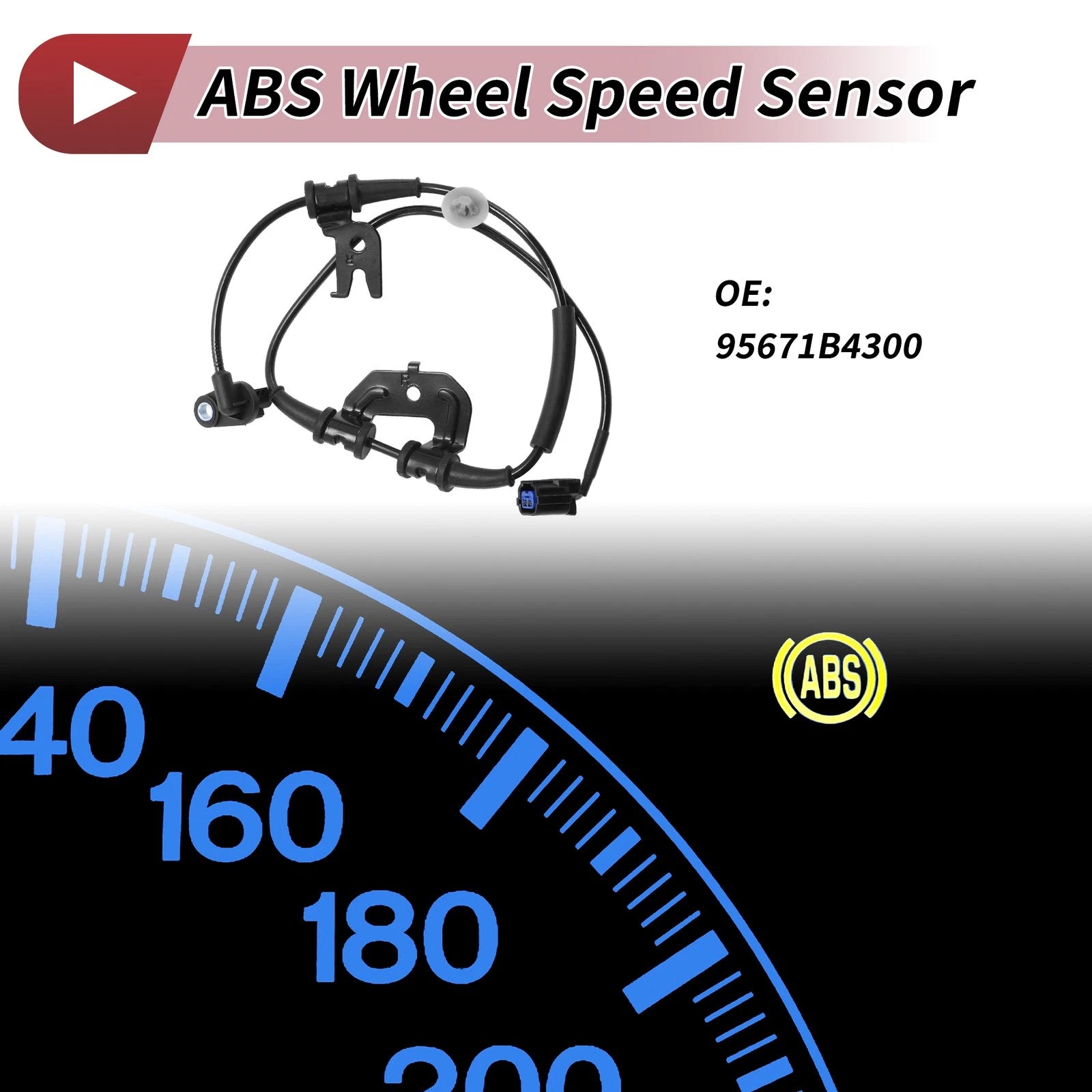 ABS Wheel Speed Sensor No. 95671B4300 for Hyundai I10 (2014–2019)