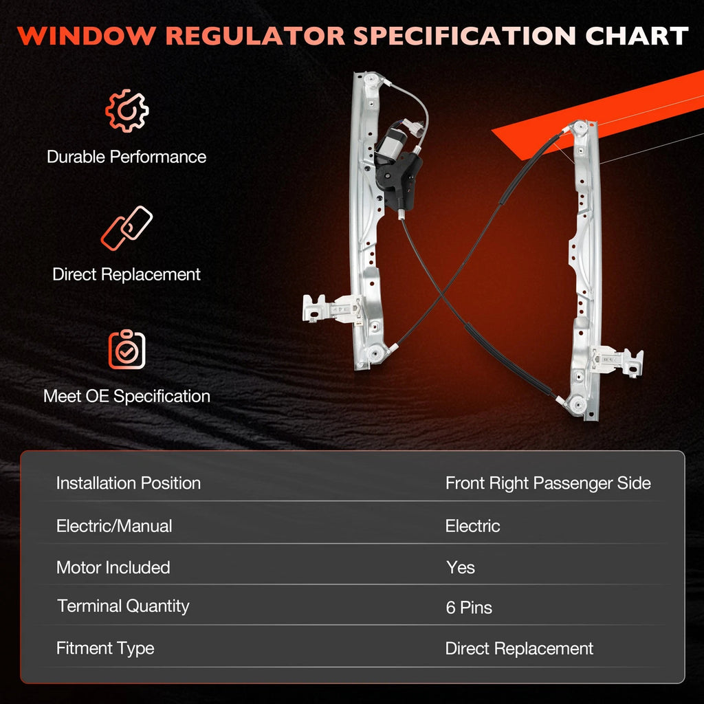 Power Window Regulator with Motor for Nissan Titan (2004-2015)
