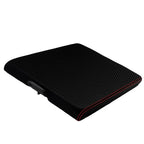 Console Armrest Carbon Cover for Nissan Titan (2004–2014) Red Stitch
