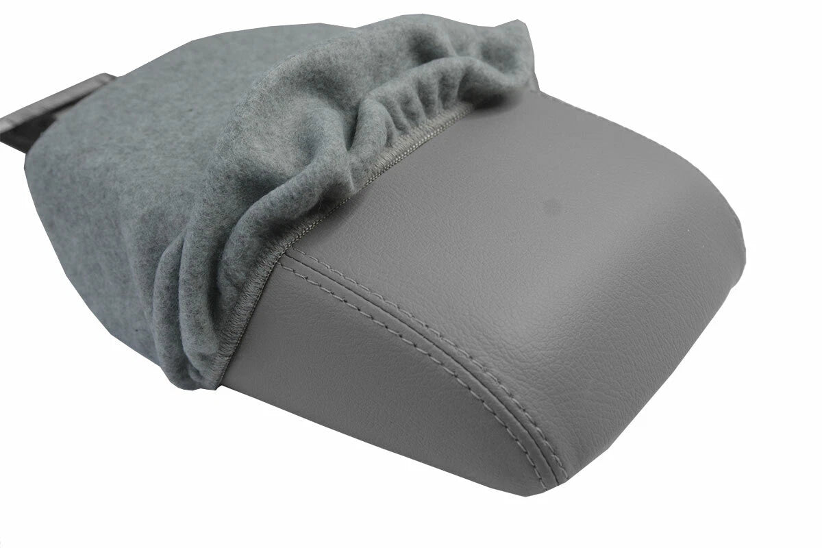 Fleece Console Lid Armrest Cover for Ford Focus (2012–2018) Gray