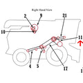 Cylinder Drive Belt for John Deere Combine (AMZ65924, Z65924)