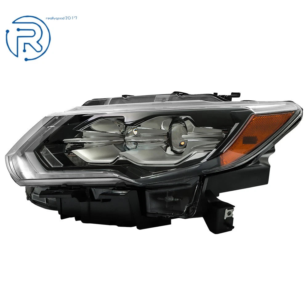 Driver Side LED Headlight Assembly for Nissan Rogue (2017–2020) Chrome Clear Lens