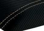 Console Lid Cover for Lincoln Town Car (2003–2011) PVC Carbon Beige Stitch