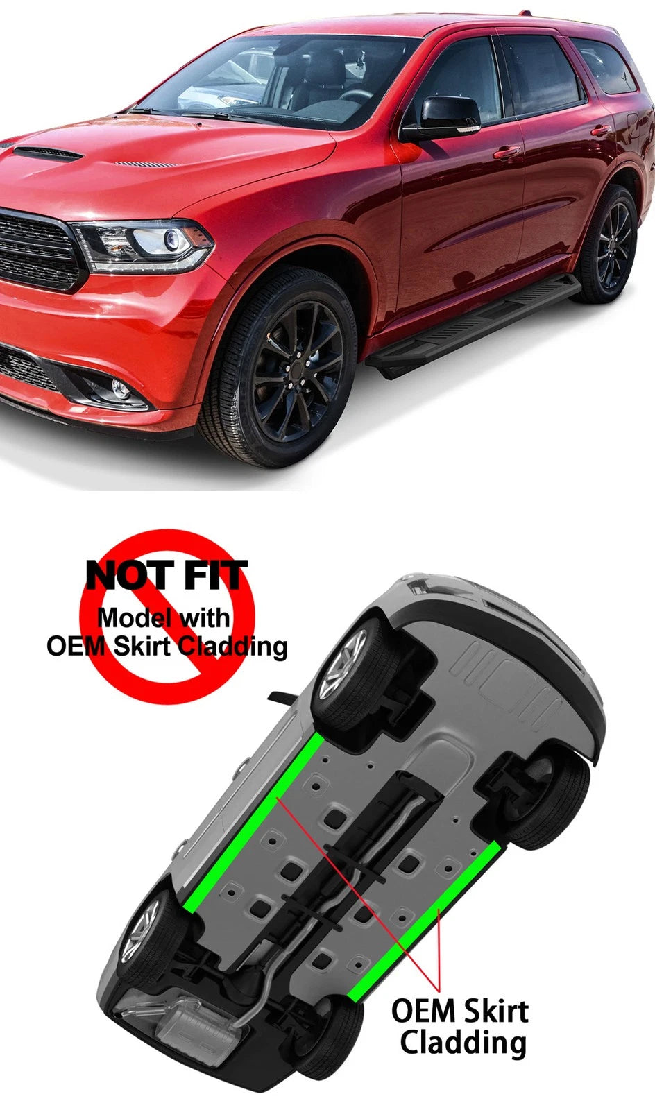 Set of 2 Side Armor for Dodge Durango (2011-2026)