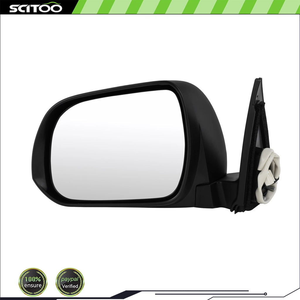 Power Mirror for Toyota Highlander (2008–2014) Left Driver Side, Black, 3 Wires