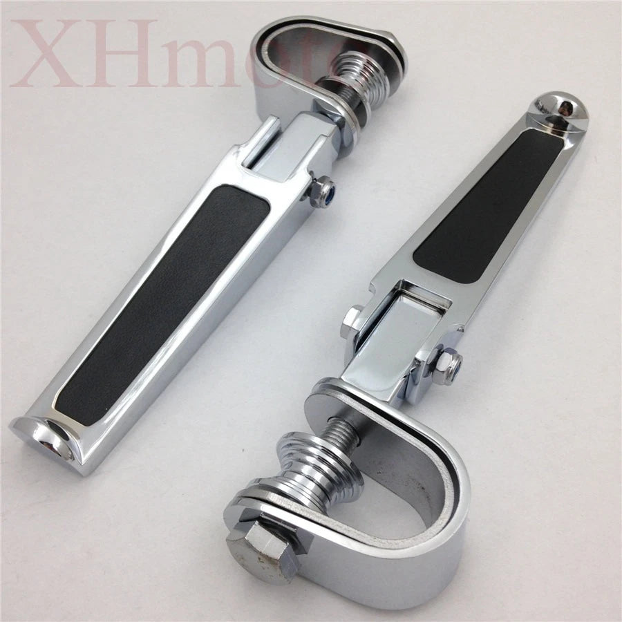 Chrome U-Clamp Foot Peg for Harley 1200 Nightster Super Glide Sportster (2007–2023)