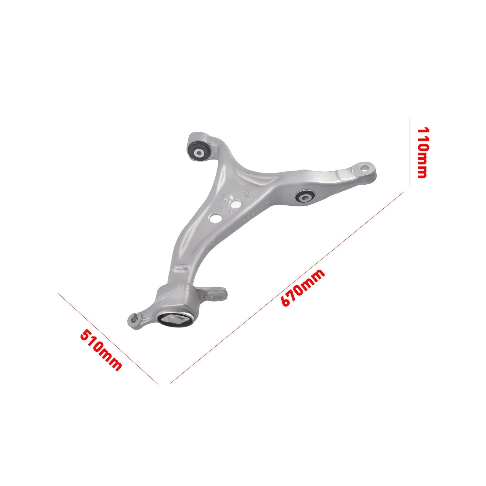 2Pcs Front Lower Control Arm with Bushing Kit for Mercedes GL350 ML400 (2012-2019)