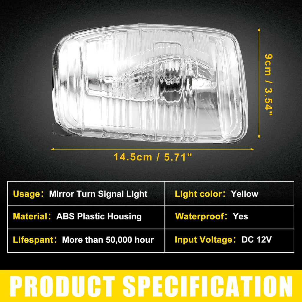 Front Right Side Mirror LED Turn Signal Light No.BK3Z13B375A for Ford Transit (2014–2023)