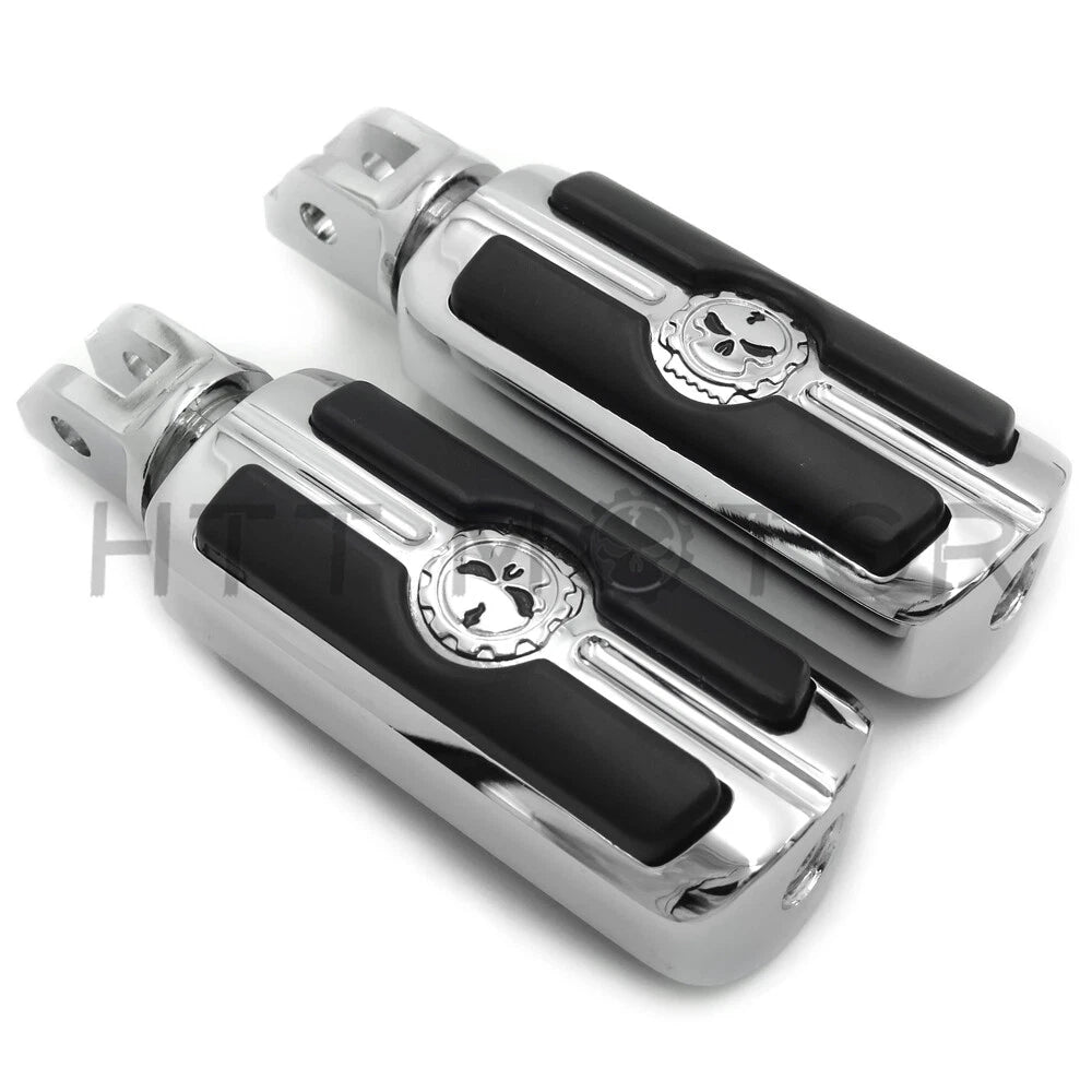 Chrome Gear Skull Footpeg for Harley Breakout FXBR/FXBRS (2018–2019)