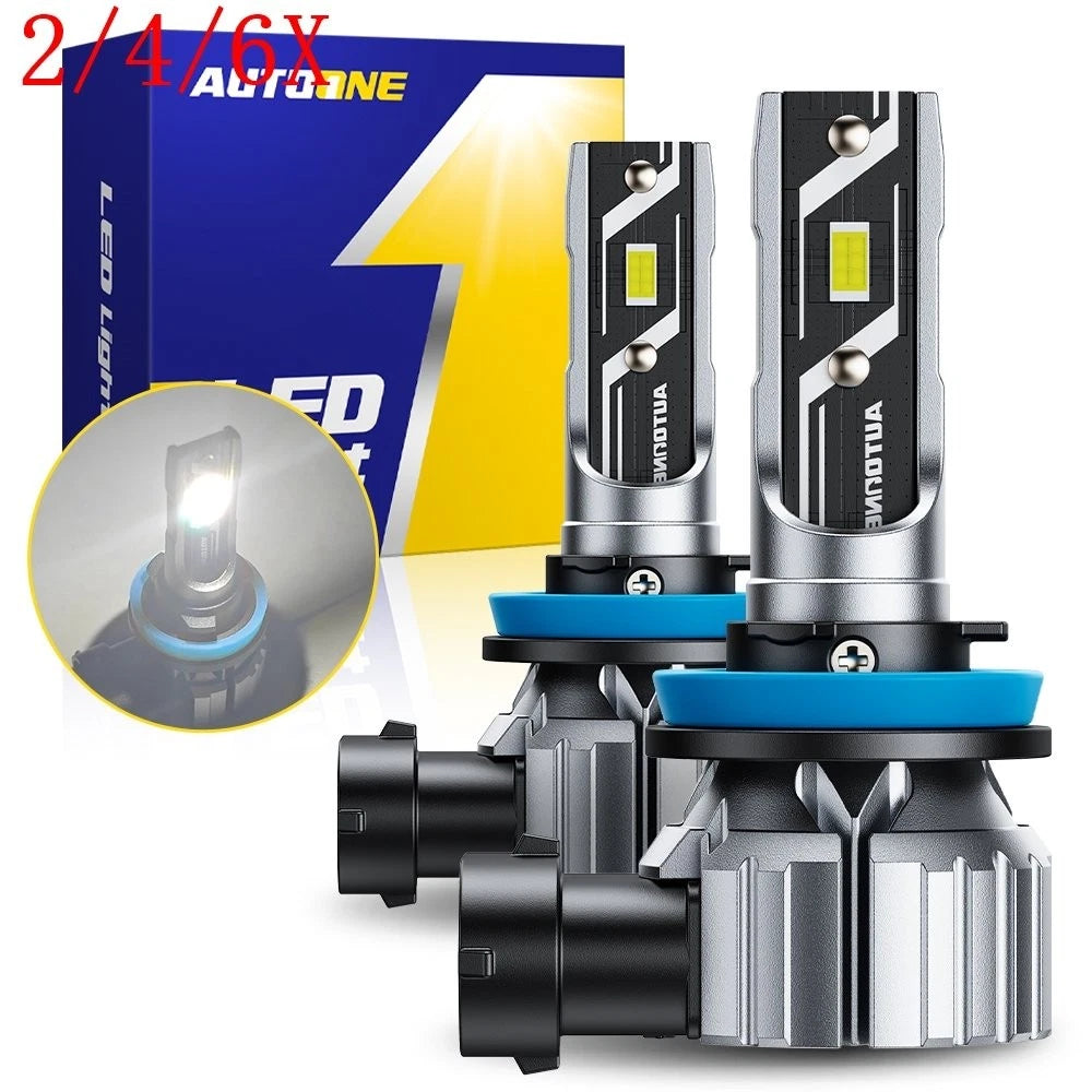 Set of 4 H11 H8 LED Headlight Kit for Autoone (6500K)