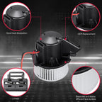 Blower Motor Assembly w/Fan for Audi Q5 SQ5 allroad (2013–2017) Porsche Macan