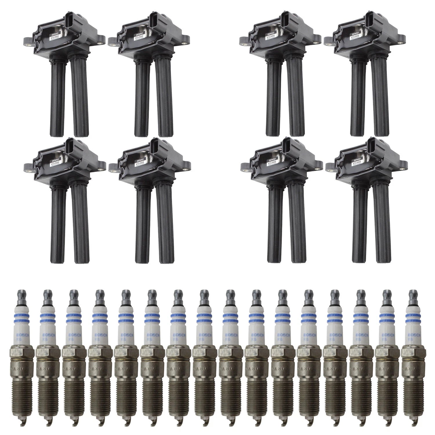 Set of 8 Ignition Coils & 16 Spark Plugs for Ram 1500 2500 5.7 V8