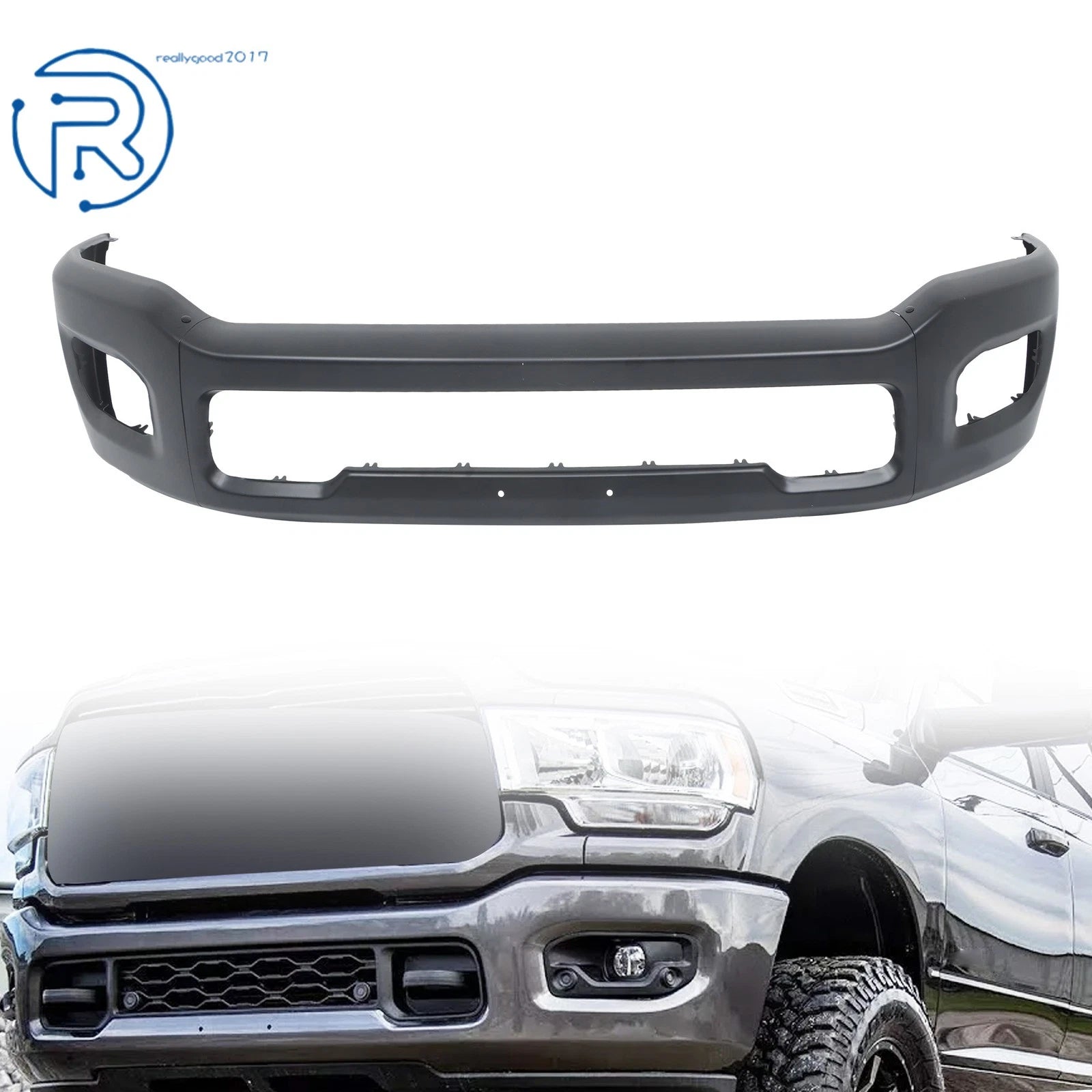Split Front Bumper Face Bar for RAM 2500 3500 (2019–2024)