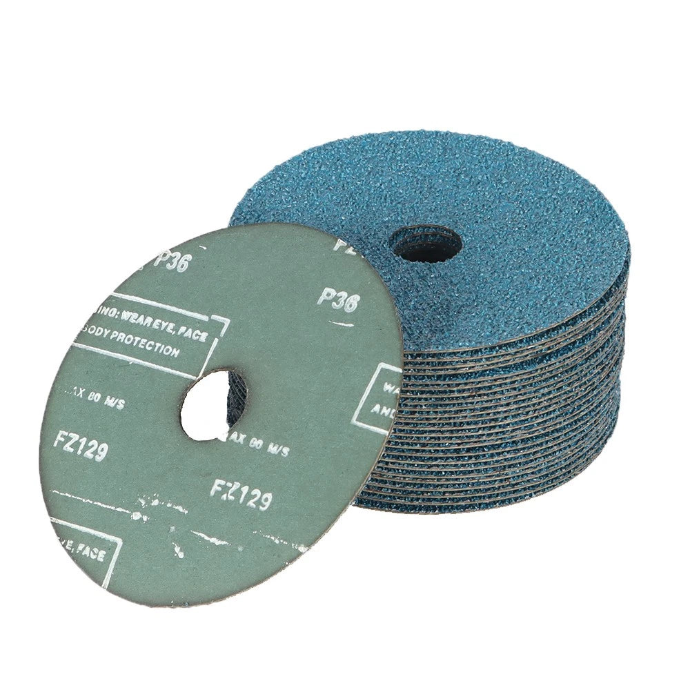 25 Pack Zirconia Resin Fiber Grinding Discs for Automotive Use