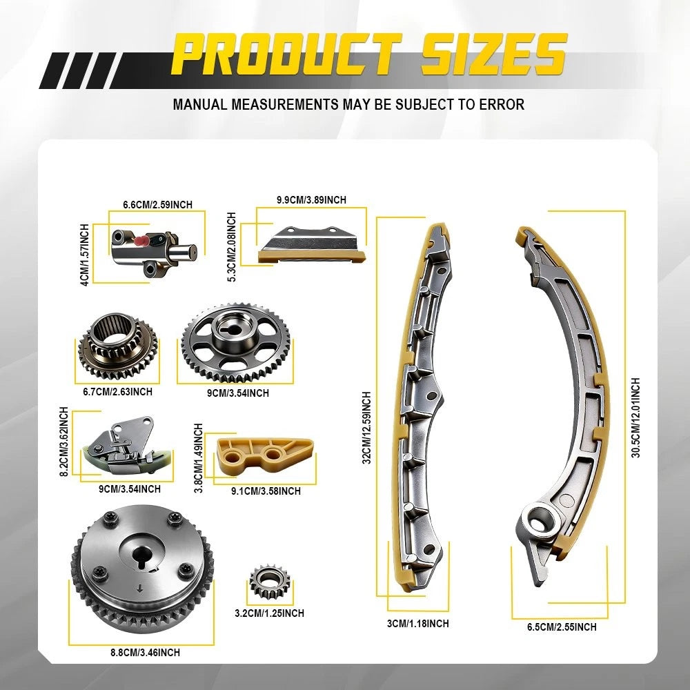 Timing Chain Kit for Honda Accord CR-V 2.4L (2002–2011)
