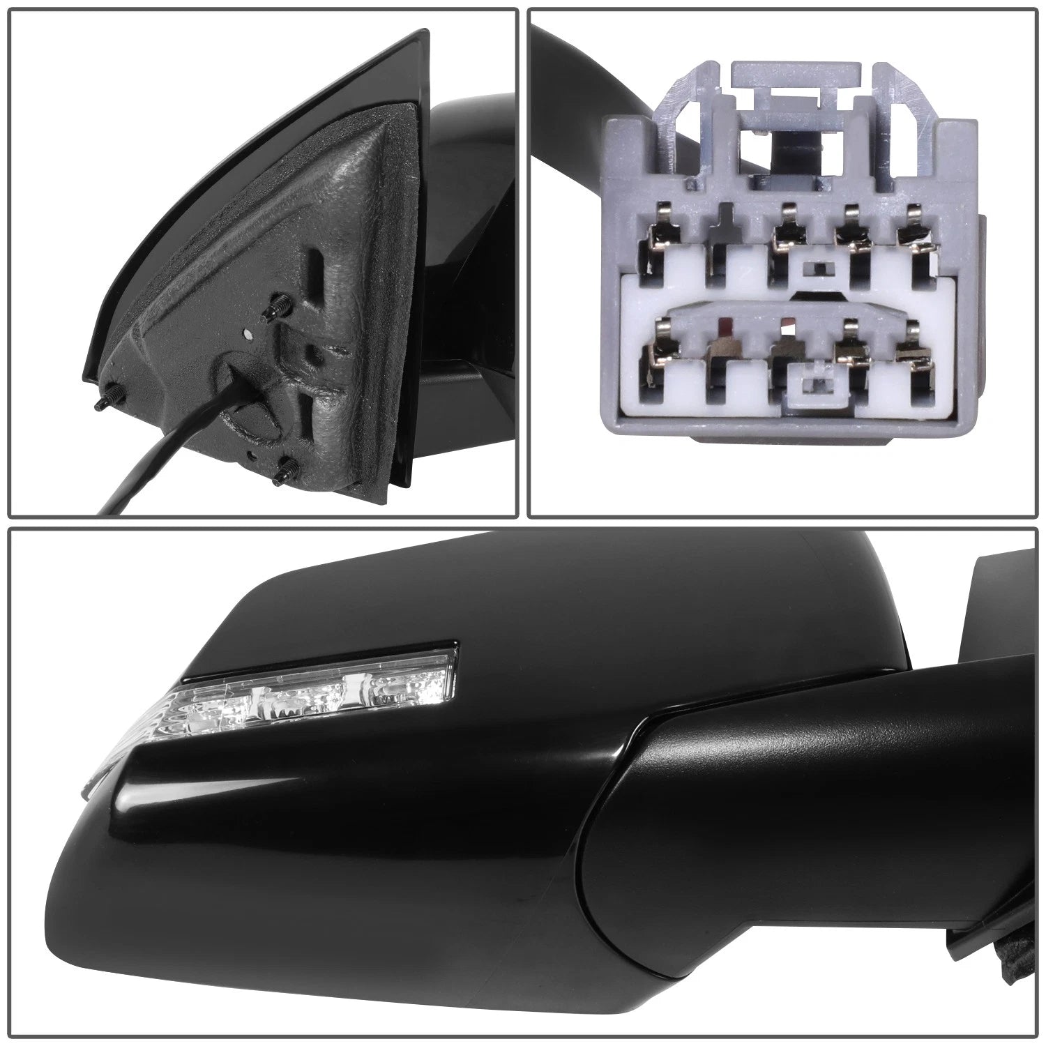 Power Heated Turn Signal Side Mirror for Saturn Outlook (2007–2008)