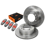 Rear Disc Rotor & Pad Kit for Nissan Patrol GQ Y60 (1988 - 1999)