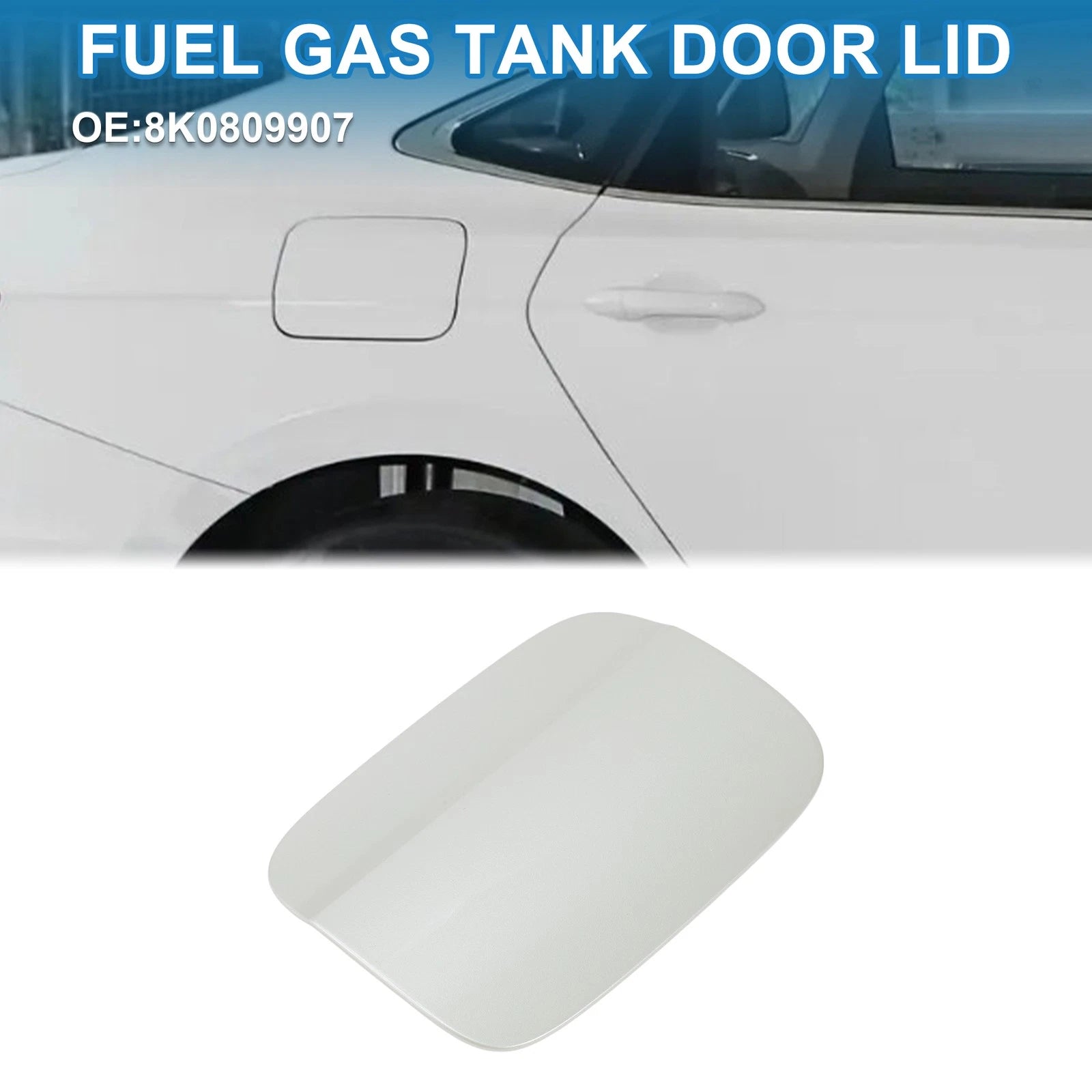 Fuel Tank Door Cap for Audi A4 (2009–2016) Fuel Filler Flap Cover Gold