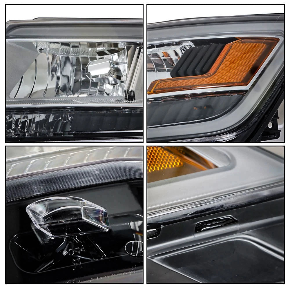 LED Headlight with Chrome Housing for Ford Explorer (2016–2019) Left Side