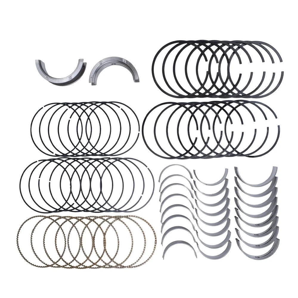 Main Rod Bearings + Piston Rings Kit for Chevy GM LS V8 4.8L 5.3L (1999–2013)