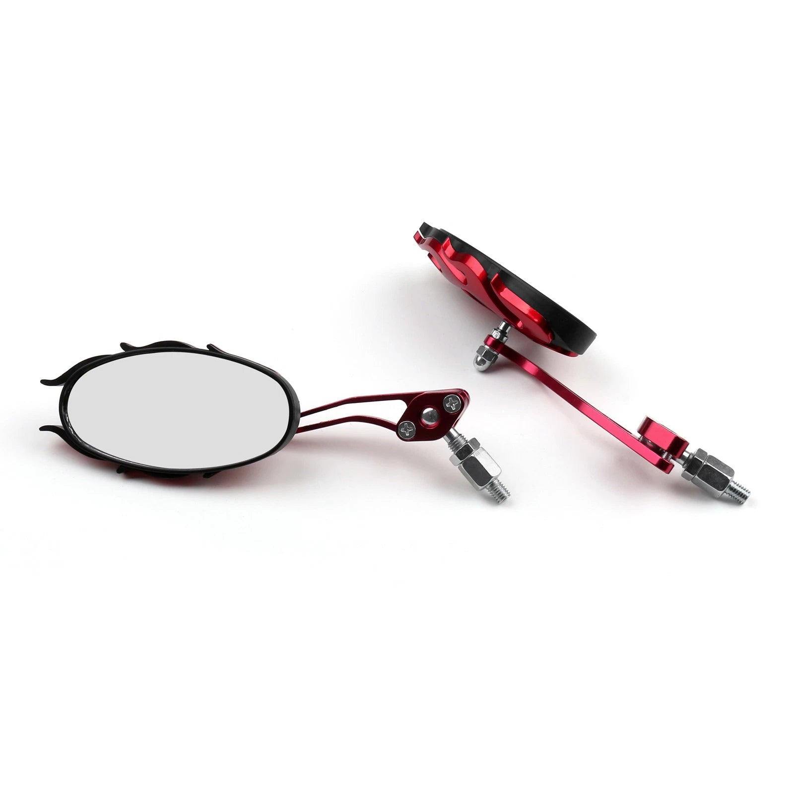 Universal Rearview Mirrors for Motorcycle (8mm, 10mm) Red #8