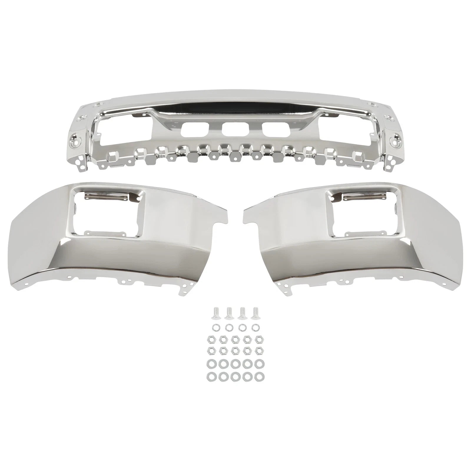 Chrome Steel Front Bumper Face Bar for GMC Sierra 1500 (2014–2015)