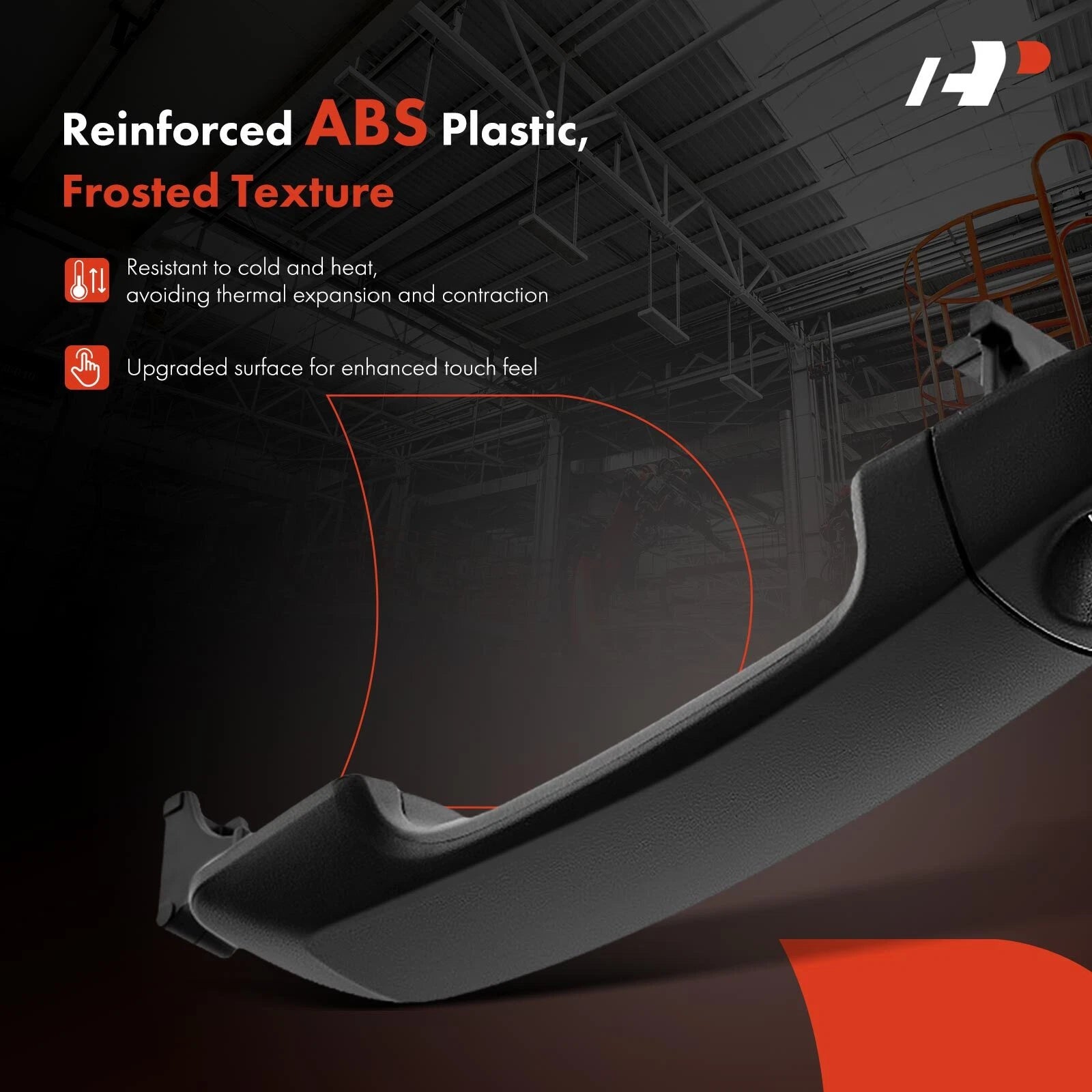 Exterior Door Handle Front Black for Toyota Tundra (2007–2019)