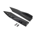 Blk Universal Rear Bumper Strip Lip Spoiler Diffuser Protector for Car