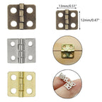 50Pc Mini Hinge for Wooden Box Jewelry Chest Craft Cabinet (12x13mm)