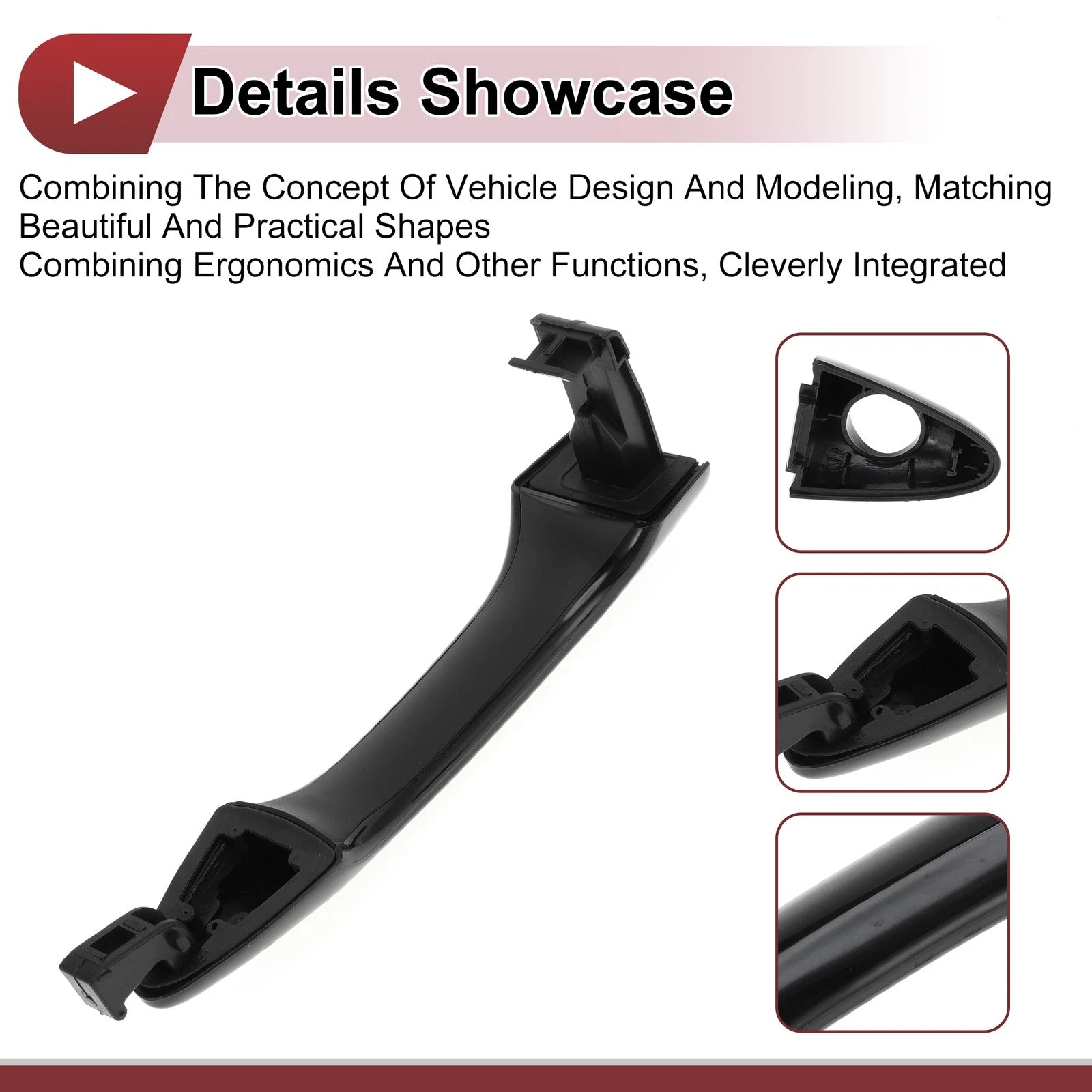 Exterior Door Handle Grip for Hyundai Tucson (2016–2023) No. 826512S000 Black