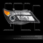 Passenger Right Projector Headlight for Acura MDX (2007–2009) OE Style