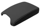 Leather Console Lid Armrest Cover for BMW X5 (2000–2006) White Stitch