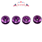 CNC Purple Billet Bumper Trunk Quick Release Fastener Kit for Universal Fit