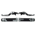 Folding Extendable Brake Clutch Levers & Handlebar Grips for Suzuki GSR750